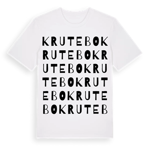 Krutebo ordlek t-shirt – ekologisk bomull t-shirt från Pinshirt