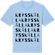 Blue Soul t-shirt med Krysskälla ordlek t-shirt
