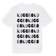 White t-shirt med Kuggbo ordlek t-shirt