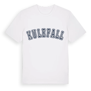 Kulefall college t-shirt – ekologisk bomull t-shirt från Pinshirt