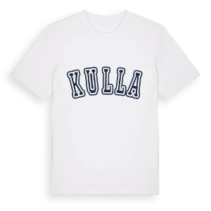 Kulla college t-shirt – ekologisk bomull t-shirt från Pinshirt