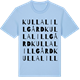 Blue Soul t-shirt med Kulla lillgård ordlek t-shirt