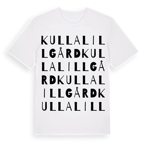 Kulla lillgård ordlek t-shirt – ekologisk bomull t-shirt från Pinshirt