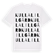 Kulla lillgård ordlek t-shirt