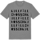 Mid Heather Gray t-shirt med Kullfällemossen ordlek t-shirt