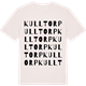 Vintage White t-shirt med Kulltorp ordlek t-shirt