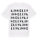 White t-shirt med Kummelby ordlek t-shirt