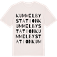 Vintage White t-shirt med Kummelby station ordlek t-shirt