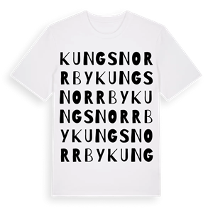 Kungs Norrby ordlek t-shirt – ekologisk bomull t-shirt från Pinshirt