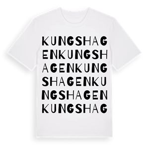 Kungshagen ordlek t-shirt – ekologisk bomull t-shirt från Pinshirt