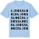 Blue Soul t-shirt med Kungsskogen ordlek t-shirt