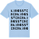 Blue Soul t-shirt med Kungsstenen ordlek t-shirt
