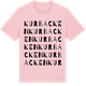 Pink Cotton t-shirt med Kurbacken ordlek t-shirt
