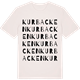Vintage White t-shirt med Kurbacken ordlek t-shirt