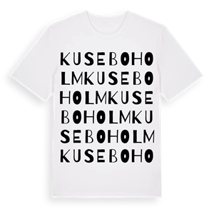 Kuseboholm ordlek t-shirt – ekologisk bomull t-shirt från Pinshirt