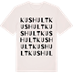 Vintage White t-shirt med Kushult ordlek t-shirt