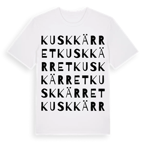 Kuskkärret ordlek t-shirt – ekologisk bomull t-shirt från Pinshirt