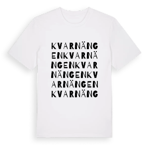 Kvarnängen ordlek t-shirt – ekologisk bomull t-shirt från Pinshirt