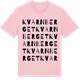 Pink Cotton t-shirt med Kvarnberget ordlek t-shirt