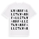 Kvarnfallet ordlek t-shirt