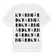 Kvarngård ordlek t-shirt