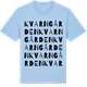 Blue Soul t-shirt med Kvarngården ordlek t-shirt