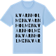 Blue Soul t-shirt med Kvarnholmen ordlek t-shirt