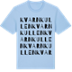 Blue Soul t-shirt med Kvarnkullen ordlek t-shirt