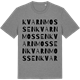 Mid Heather Gray t-shirt med Kvarnmossen ordlek t-shirt