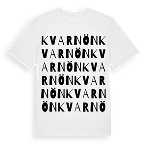 Kvarnön ordlek t-shirt – ekologisk bomull t-shirt från Pinshirt