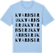 Blue Soul t-shirt med Kvarns bruk ordlek t-shirt