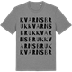 Mid Heather Gray t-shirt med Kvarns bruk ordlek t-shirt