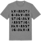 Mid Heather Gray t-shirt med Kvarnstugan ordlek t-shirt