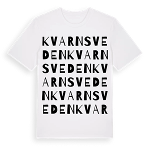 Kvarnsveden ordlek t-shirt – ekologisk bomull t-shirt från PinShirt