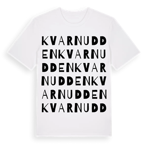 Kvarnudden ordlek t-shirt – ekologisk bomull t-shirt från PinShirt