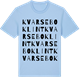 Blue Soul t-shirt med Kvarseboklint ordlek t-shirt