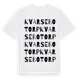 White t-shirt med Kvarsebotorp ordlek t-shirt