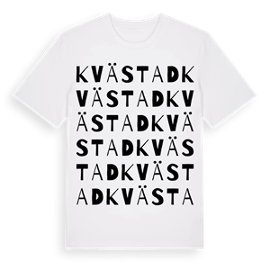Kvästad ordlek t-shirt – ekologisk bomull t-shirt från Pinshirt