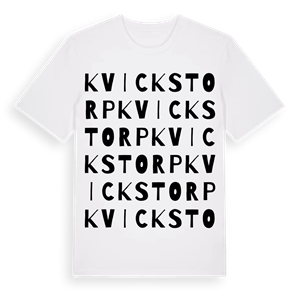 Kvickstorp ordlek t-shirt – ekologisk bomull t-shirt från Pinshirt