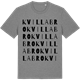 Mid Heather Gray t-shirt med Kvilla bro ordlek t-shirt
