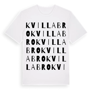 Kvilla bro ordlek t-shirt – ekologisk bomull t-shirt från Pinshirt