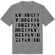 Mid Heather Gray t-shirt med Kvinneby ordlek t-shirt