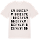Vintage White t-shirt med Kvinneby ordlek t-shirt
