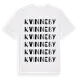 White t-shirt med Kvinneby ordlek t-shirt