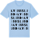 Blue Soul t-shirt med Kvinnslunda ordlek t-shirt