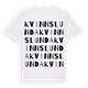Kvinnslunda ordlek t-shirt