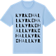 Blue Soul t-shirt med Kyrkehall ordlek t-shirt
