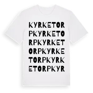 Kyrketorp ordlek t-shirt – ekologisk bomull t-shirt från Pinshirt