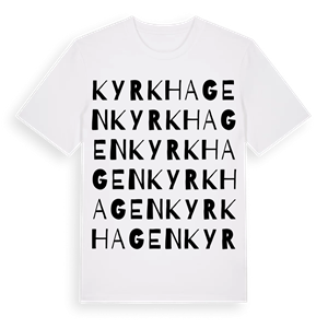 Kyrkhagen ordlek t-shirt – ekologisk bomull t-shirt från Pinshirt