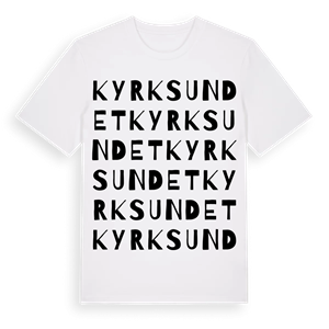 Kyrksundet ordlek t-shirt – ekologisk bomull t-shirt från Pinshirt